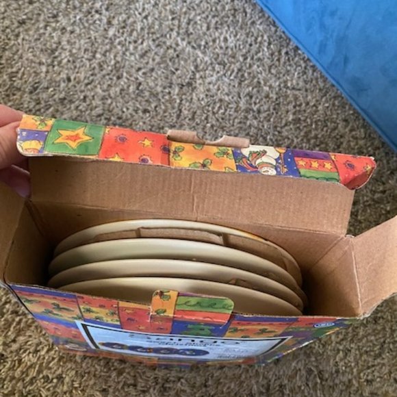 Sango Sweet Shoppe Christmas Salad Plates, Set of 4 - Picture 2 of 7